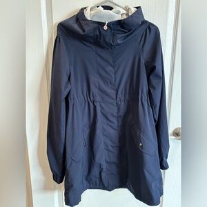 Lululemon Vintage Long Trench Rain Jacket Navy Size 6